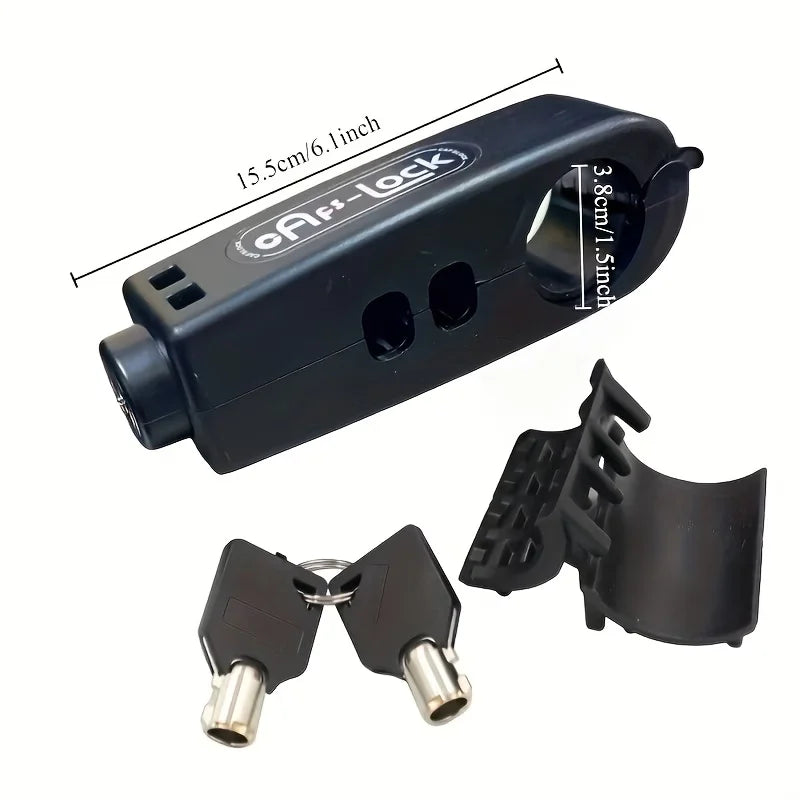 Heavy-Duty Anti-Theft Brake Lever Lock for Bikes, Scooters & Motorcycles - Durable ABS, Easy Carry Design, Brake Rotor Locks