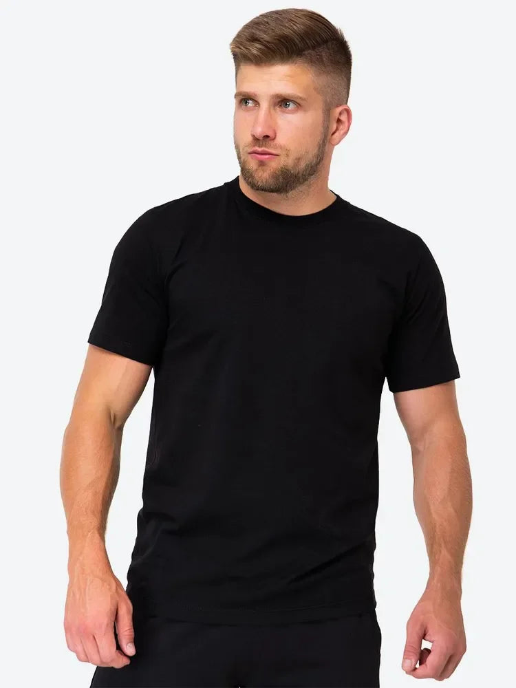 High Quality Short sleeve 100% Cotton T shirts Men and Women Casual Breathable Tees Solid color Couple Oversized Sports man Tops