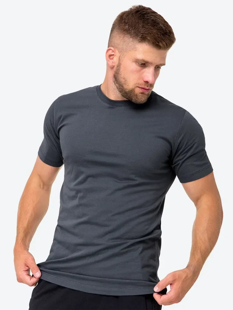 High Quality Short sleeve 100% Cotton T shirts Men and Women Casual Breathable Tees Solid color Couple Oversized Sports man Tops